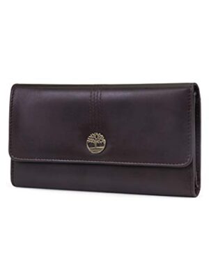 Timberland Women's Leather RFID Flap Wallet Clutch Organizer