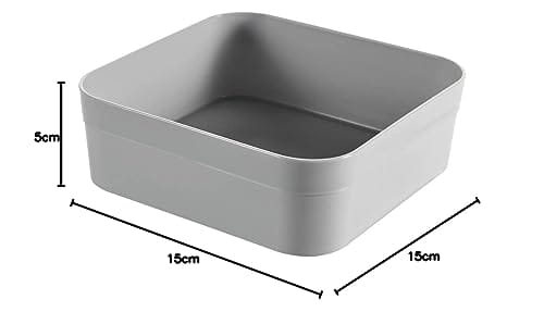 Dajar Infinity Organizer do Szuflady Szary 15 x 15 x 5 cm - obrazek 2