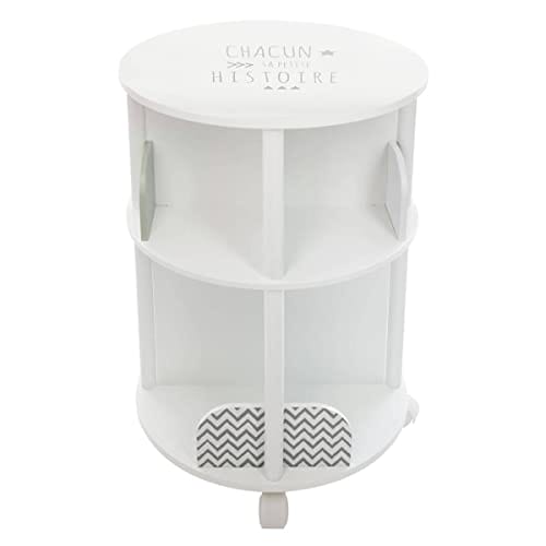 Atmosphera - Okrągły regał na książki na kółkach do pokoju