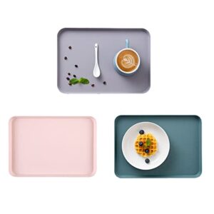 Dfuqanb Taca do serwowania fast food 3 sztuki z tworzywa