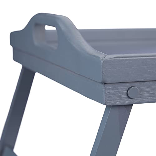 Relaxdays bambusowa taca do łóżka składane nogi podwyższona - obrazek 3