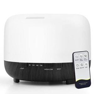 Ultradźwiękowy Dyfuzor zapachowy olejków eterycznych: 500ML - Pilot, Nawilżacz, Ultradźwiękowy, Wodoszczelny, Bezpieczny