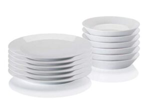 Arzberg Tric Weiss - Zestaw obiadowy 12-częściowy porcelana