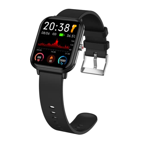 Wielofunkcyjny smartwatch fitness 17 cali - monitor aktywności, krokomierz, monitor snu, pomiar tętna - czarny Q9 - obrazek 3