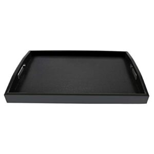 SILILUN Taca do serwowania czarna drewniana taca drewniany