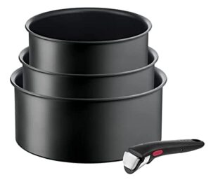 Tefal Ingenio Ultimate - Garnki 16-20 cm, czarny