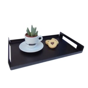 nagu Decorative Tray | Metal Tray with Handles | Steel