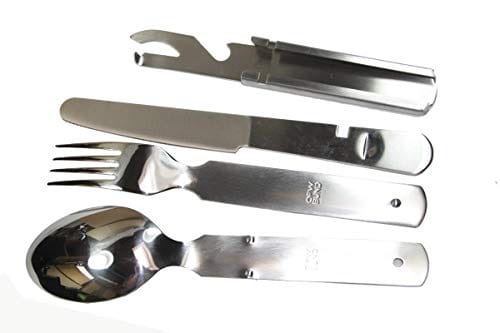 Zestaw sztućców wojskowych ze stali nierdzewnej, oryginalny zestaw szt - obrazek 4