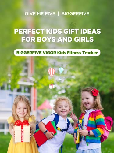 BIGGERFIVE Vigor Kids Fitness Tracker - Monitor aktywności dla dzieci w wieku 5-15 lat z pomiarem tętna, monitorowaniem snu i wodoszczelnością IP68 - obrazek 8