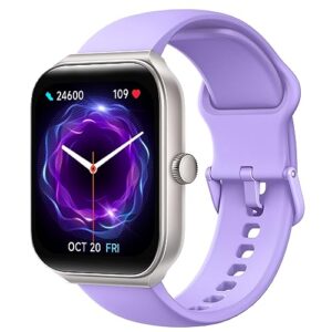 TOOBUR Smart Watch dla kobiet z wbudowanym Alexą 1.95" Monitor aktywności z funkcją odbierania/robienia połączeń, wodoszczelność IP68, pomiar poziomu tlenu we krwi, tętna, snu, 100 trybów sportowych. Kompatybilny z Androidem i iOS
