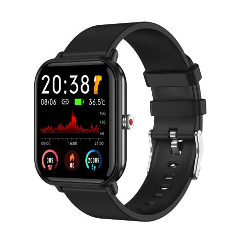 Wielofunkcyjny smartwatch fitness 17 cali - monitor aktywności, krokomierz, monitor snu, pomiar tętna - czarny Q9 - obrazek 2