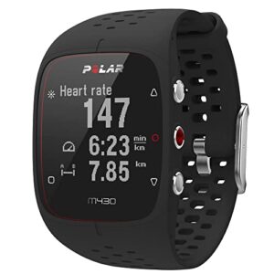 POLAR Unisex M430 - Zegarek biegowy z GPS BLK S | Monitor aktywności | Śledzenie trasy, prędkości i tętna