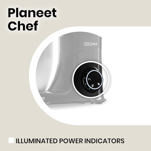 Zeegma Planeet Chef - Wielofunkcyjny Robot Kuchenny z Mocnym Silnikiem 2200W i Dużą Pojemnością 6,5L - obrazek 2