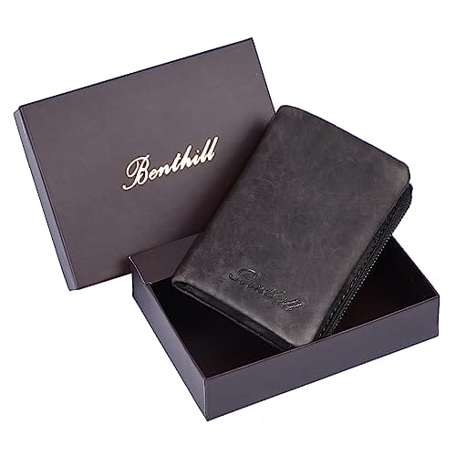 Benthill Mały portfel z prawdziwej skóry – damski portfel z - obrazek 2