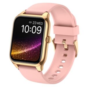 Elegancki zegarek Seiconer Stylish Gold Smart Watch Women 1.78″ Retina AMOLED Display z funkcją Bluetooth Call, monitorowaniem zdrowia i wodoszczelnością IP68 dla entuzjastów fitnessu