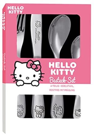 P:os 33126 - zestaw sztućców z wytłoczeniem Hello Kitty