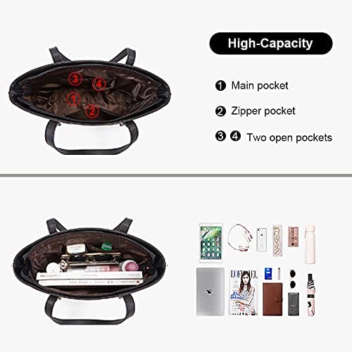 YeumouG Torebka damska na zakupy torba na ramię duża 4 - obrazek 10