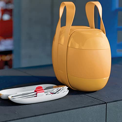 Alessi, Food à porter SA04S3 G, sztućce podróżne: łyżka, widelec, nóż - obrazek 2