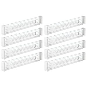 mDesign Zestaw 8 przegródek do szuflad rozszerzalny