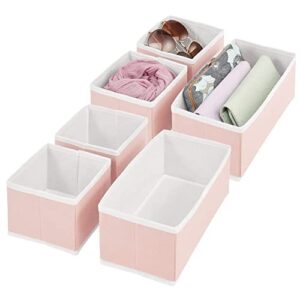 mDesign Elegancki organizer do szuflady – Materiałowe