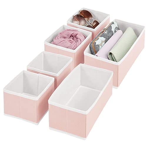 mDesign Elegancki organizer do szuflady – Materiałowe