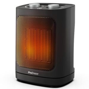 1800W Mini Ceramic Fan Heater - Black