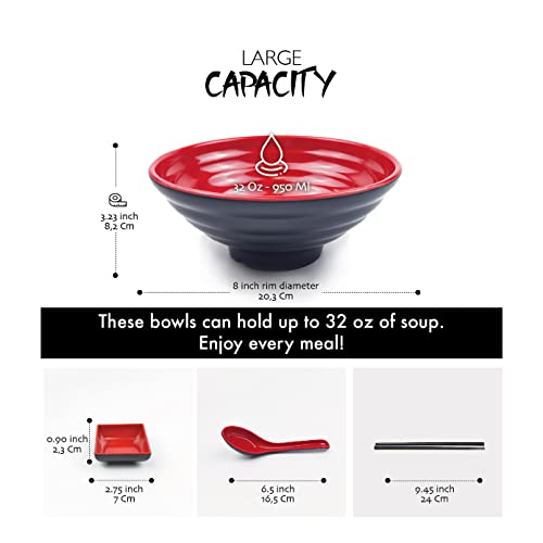 Goliber Balibetov zestaw misek do ramenu, zawiera melaminowe miski ram - obrazek 6