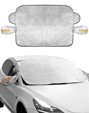 Magnetyczna osłona przedniej szyby samochodu QWORK, osłona przedniej s