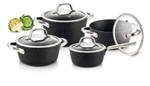 Tescoma PRESIDENT Stone zestaw garnków kuchennych, 8 sztuk