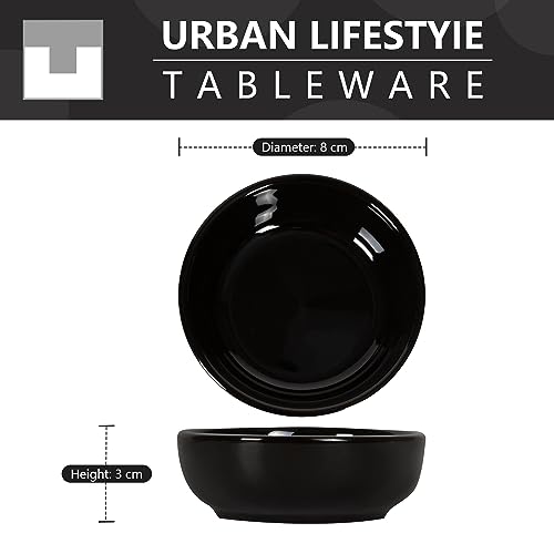 Urban Lifestyle 6 x miseczka do dipów porcelana 35 ml czarna - stylowy zestaw miseczek do sosów - obrazek 8
