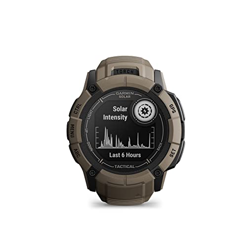 Garmin Instinct 2X Solar Tactical Edition Jasnobrązowy - Wielofunkcyjny z latarką LED, obsługą GNSS i kalkulatorem balistycznym - obrazek 5