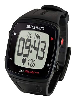 Sigma Sport Id.Run HR GPS Laufuhr - Czarna, GPS, Bez paska na klatkę piersiową, Pomiar tętna na nadgarstku, Monitorowanie aktywności