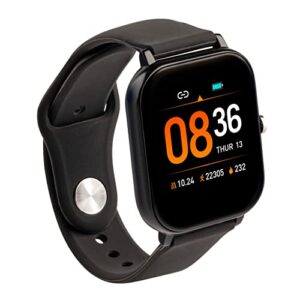 257 TWENTYFIVESEVEN – SW300 Smartwatch Fitness Tracker Czujnik tętna Kaloria-Kroki-Ciśnienie Monitorowanie Snu Bluetooth iOs i Android Wodoodporny IP65 150mah Czarny: Monitoruj swoje zdrowie i aktywność fizyczną z inteligentnym zegarkiem SW300!