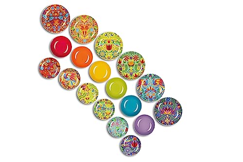 Excelsa Mexican Flowers - Serwis Płyty 18 sztuk porcelany - obrazek 4