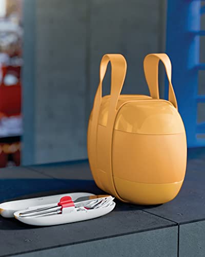 Alessi, Food à porter SA04S3 G, sztućce podróżne: łyżka, widelec, nóż - obrazek 3