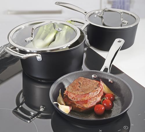 Spring Meridian Intense Pro Zestaw Garnków i Patelni, Aluminium, Czarn - obrazek 2