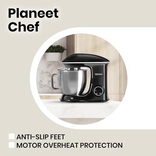 Zeegma Planeet Chef - Wielofunkcyjny Robot Kuchenny z Mocnym Silnikiem 2200W i Dużą Pojemnością 6,5L - obrazek 4