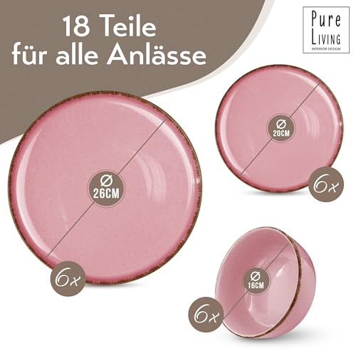 Zestaw naczyń dla 6 osób rustykalny 18-częściowy rustykalny - obrazek 6