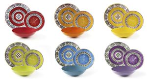 Excelsa Etno Color - 18-częściowy serwis stołowy z porcelany