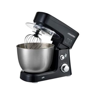 Mesko Robot do ugniatania z miską ze stali nierdzewnej 35 L - 6 biegów, głowica odchylana, duża miska, pokrywa zapobiegająca kapaniu, 3 miksery - hak do ugniatania, trzepaczka do jajek - Robot kuchenny