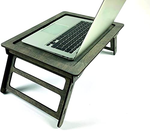 Bed Tray with Folding Legs Breakfast Table Laptop Table - obrazek 5