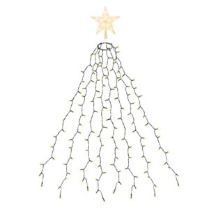 SALCAR Łańcuch świetlny na choinkę, z pierścieniem, 2 m, czubek z gwia