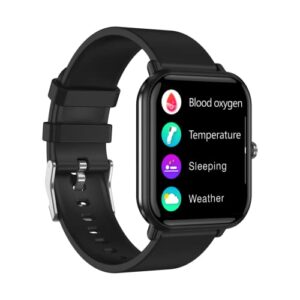 Wielofunkcyjny smartwatch fitness 17 cali - monitor aktywności, krokomierz, monitor snu, pomiar tętna - czarny Q9