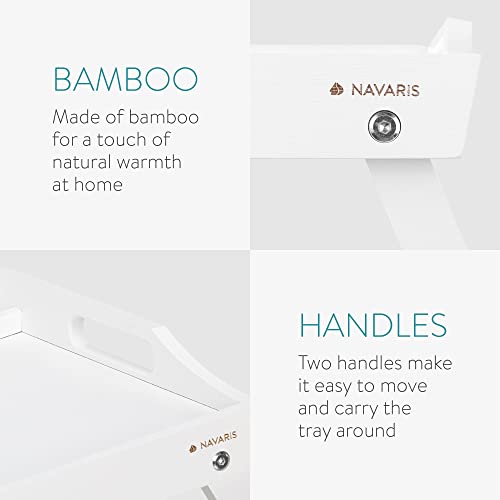 Navaris Bed Tray Table - Breakfast in Bed Tray with Folding - obrazek 4