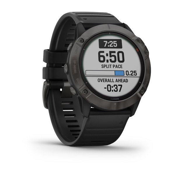 Garmin Fenix 6X Pro Solar Edition - Zegarek Smart Watch z Czarnym Gumowym Paskiem 010-02157-21 - Monitor Aktywności - obrazek 8