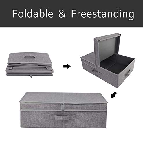 Składane płaskie pojemniki do przechowywania z pokrywką, specjalne do - obrazek 8