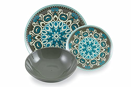 Villa D'Este Home Tivoli Cala Jondal Serwis Stołowy, Wielokolorowy, 18 - obrazek 7