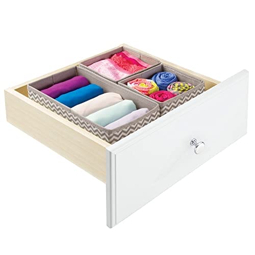 mDesign Elegancki organizer do szuflady – Materiałowe - obrazek 4