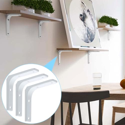 6 Stück Schwarz Regalträger ,Wandhalterungen Schwerlast 100 - obrazek 4