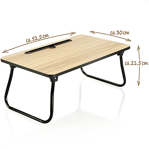 COM-FOUR® Stól do serwowania lózek - nowoczesny stolik kolanowy - skla - obrazek 2